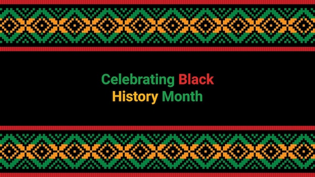 Black history month social media post vector design is celebrated annually in February