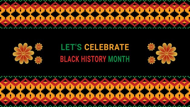 벡터 흑인 역사의 달 소셜 미디어 포스트 벡터 디자인은 매년 2월에 기념됩니다.