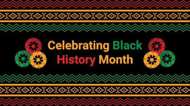 ベクトル 黒歴史月間ソーシャル メディア投稿ベクター デザインは、毎年 2 月に祝われます。
