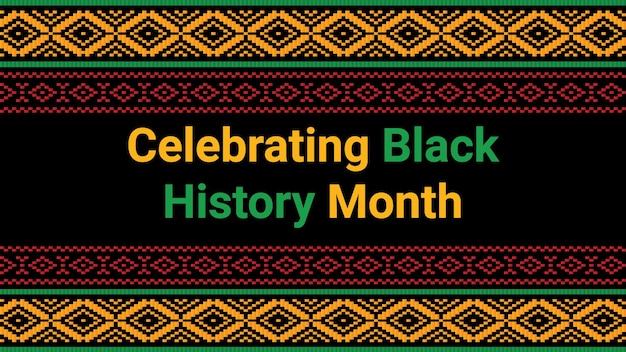 Black History Month social media post vector design wordt jaarlijks in februari gevierd