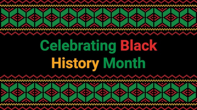 Black History Month social media post vector design wordt jaarlijks in februari gevierd