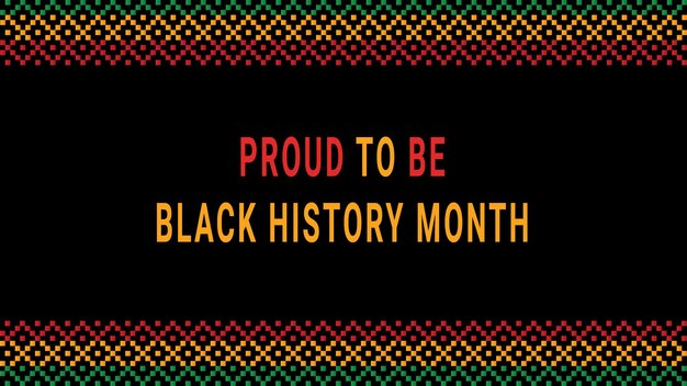 Black History Month social media post vector design wordt jaarlijks in februari gevierd