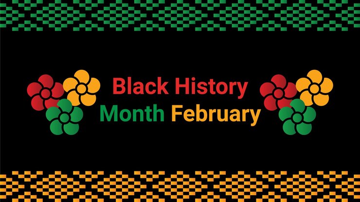 Vector black history month social media post