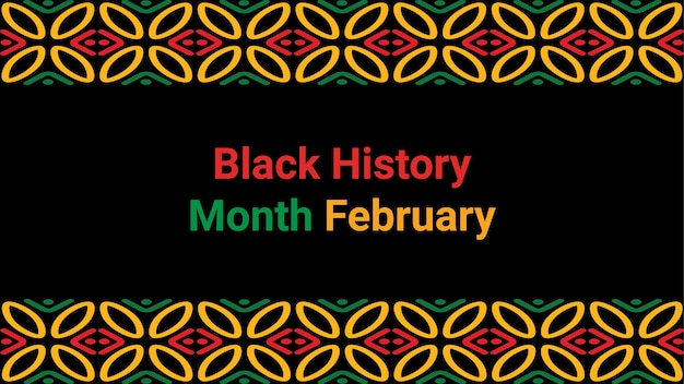 Vector black history month social media post