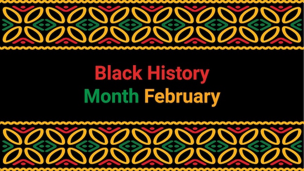 Vector black history month social media post