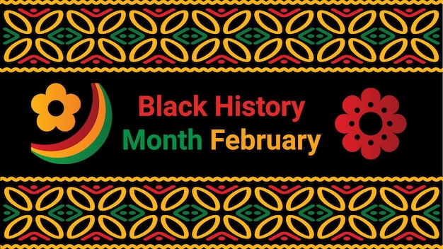 Vector black history month social media post