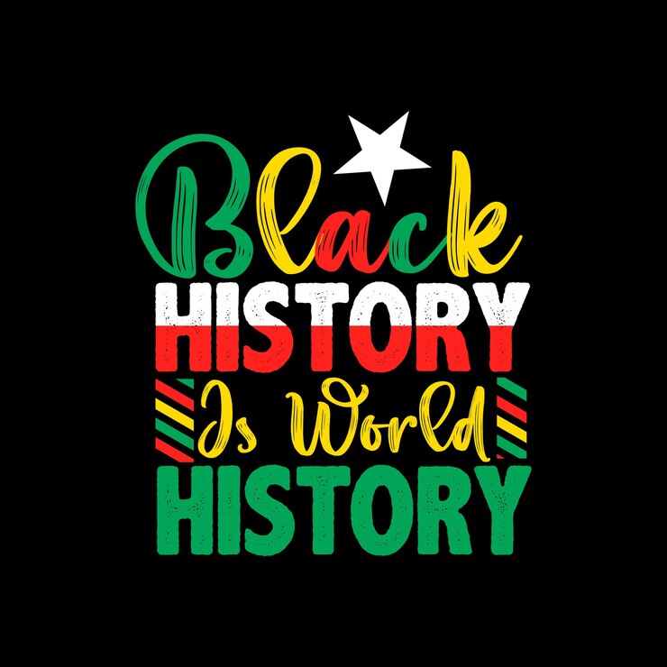 Black History Month t-shirt design, Black History Month typography, Vector illustration
