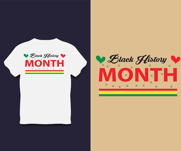 Black History Month T shirt Design With vector