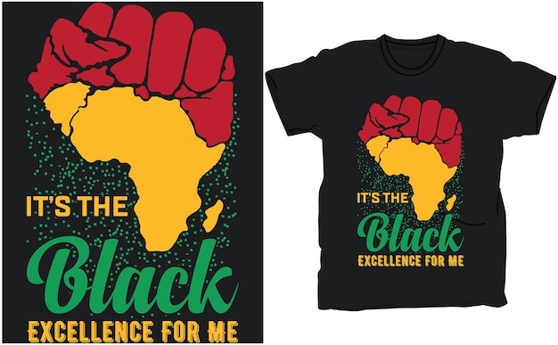 Black history month t-shirt design.