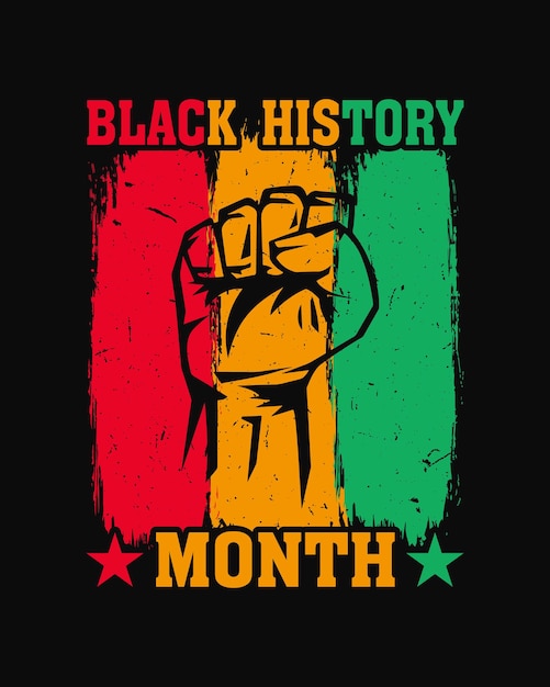 Vector black history month t shirt design