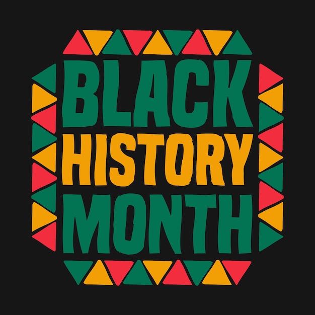 Vector black history month tamplate