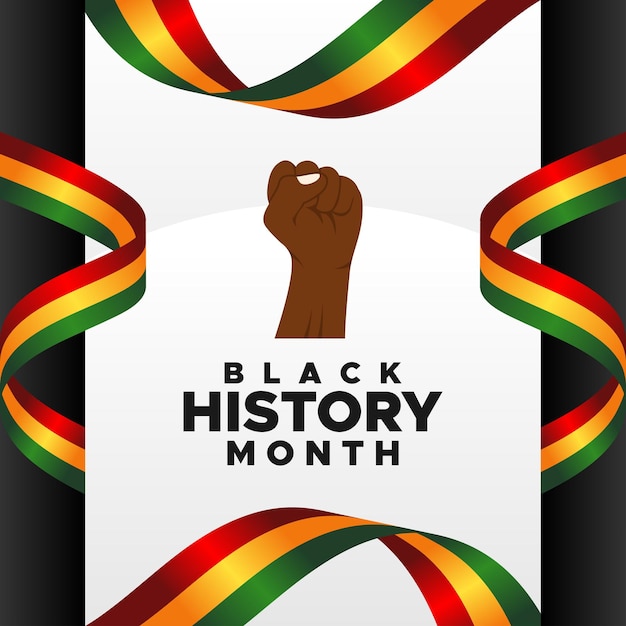 Black History Month Template Vector Design