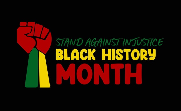 black history month text effect