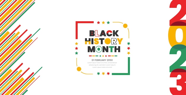 black history month typography text design background