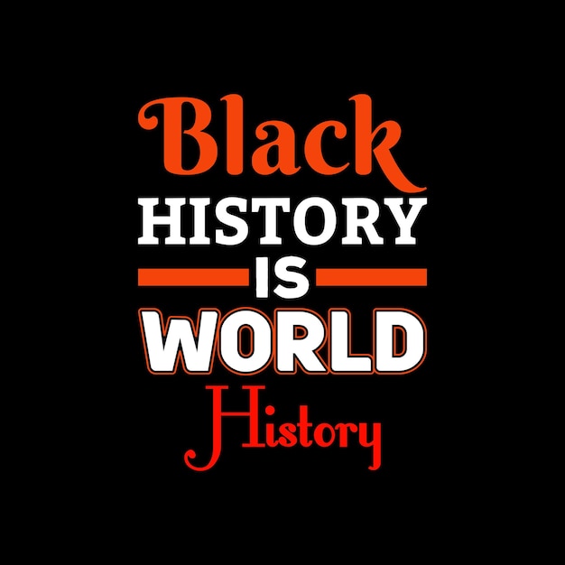 흑인 역사의 달. USA Black History 티셔츠 디자인