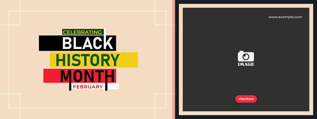 Vector black history month vector design african american celebration template for background banner poster