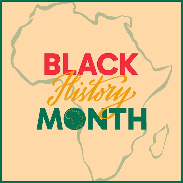 Black History month vector design