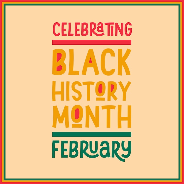 Vector black history month vector design