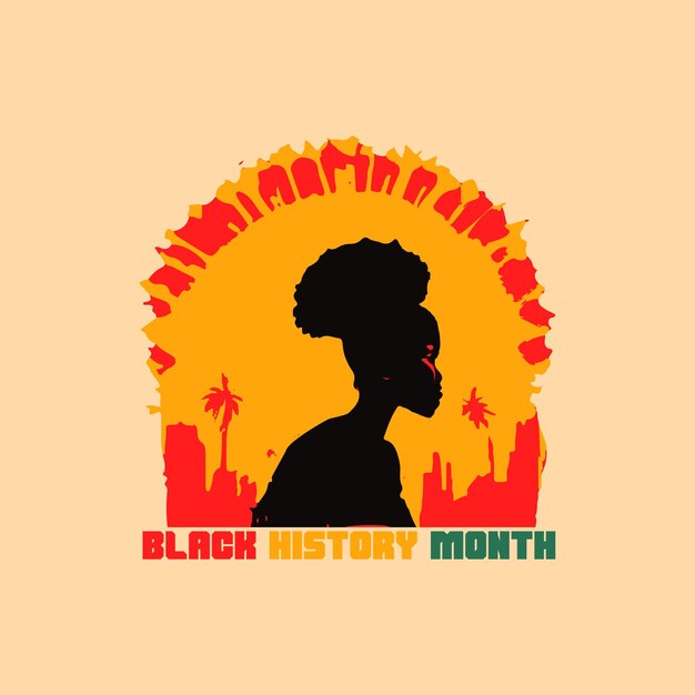 Vector black history month vector design