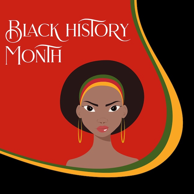 Black History Month vector illustratie achtergrond