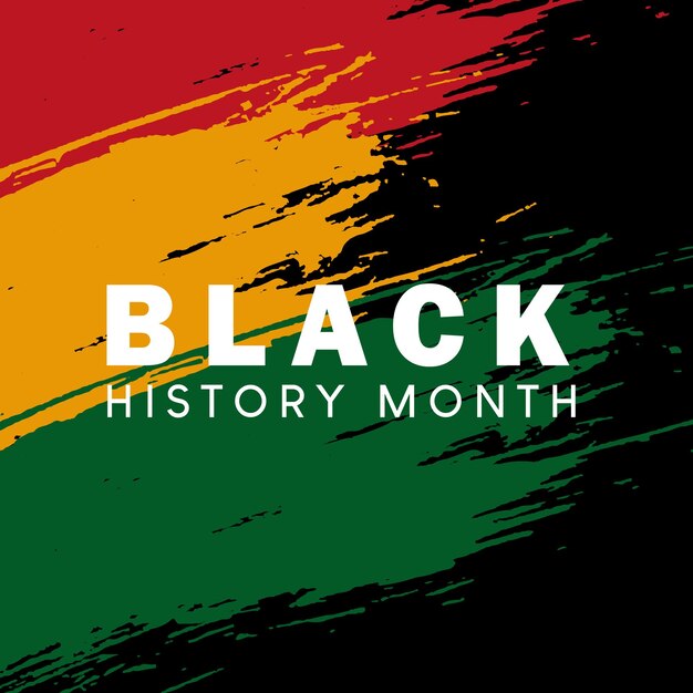 Vector black history month vector illustration black history month template design