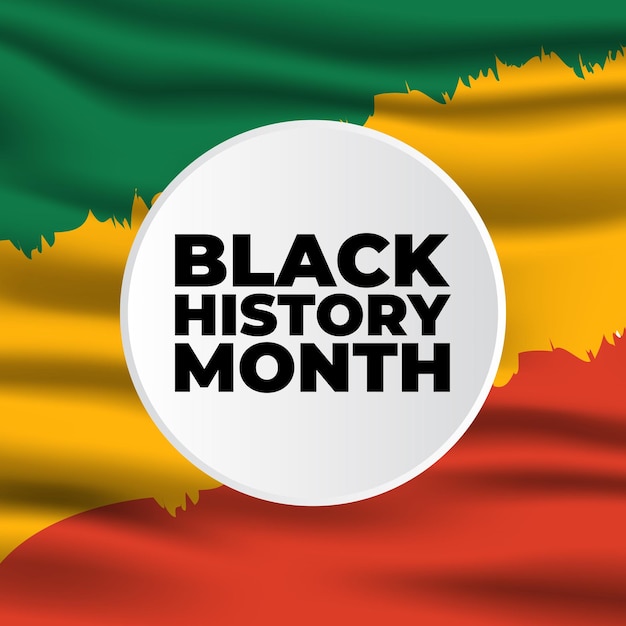 black history Month Vector Illustration Template