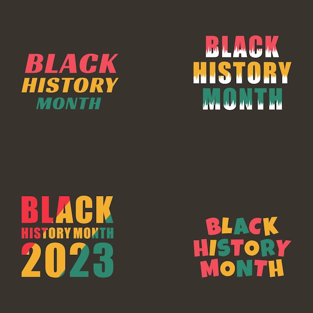 Black History Month Vector Illustration