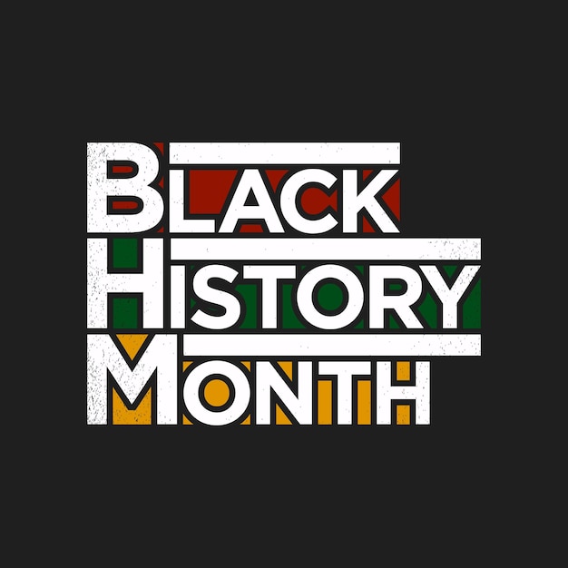 Vector black history month vector template