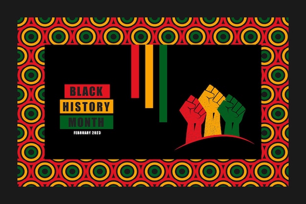 Black History Month vieren. vector illustration design graphic Zwarte geschiedenis maand achtergrond