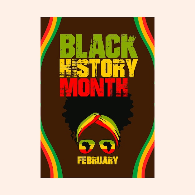 Vector black history month