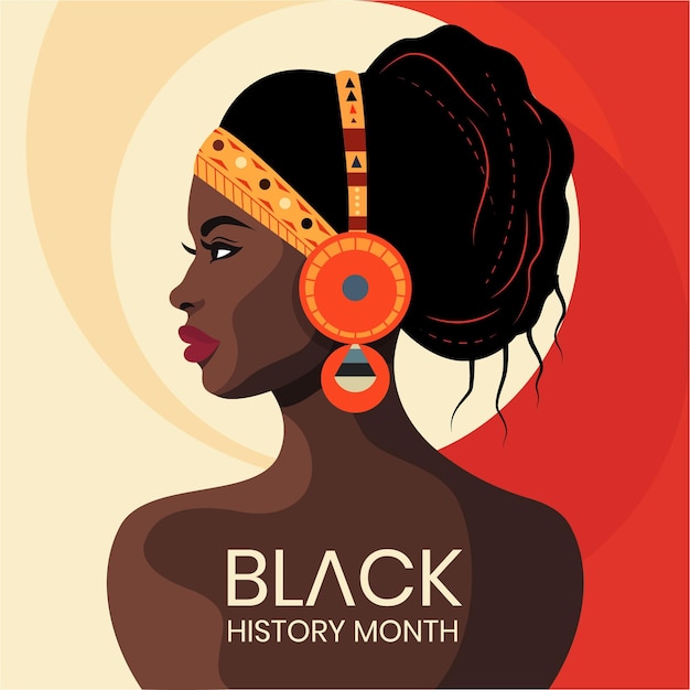 Vector black history month