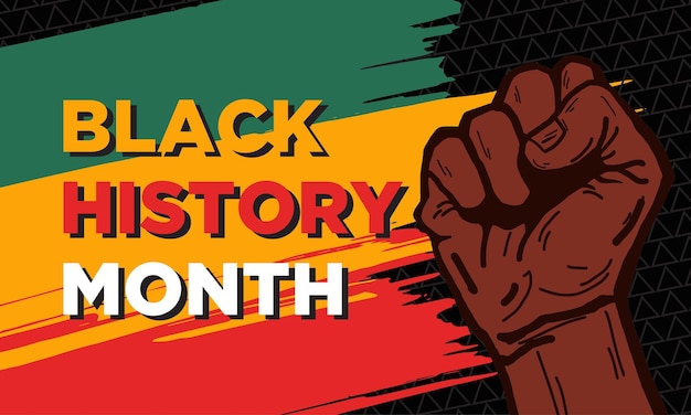 Vector black history month