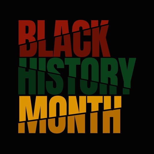 Vector black history month