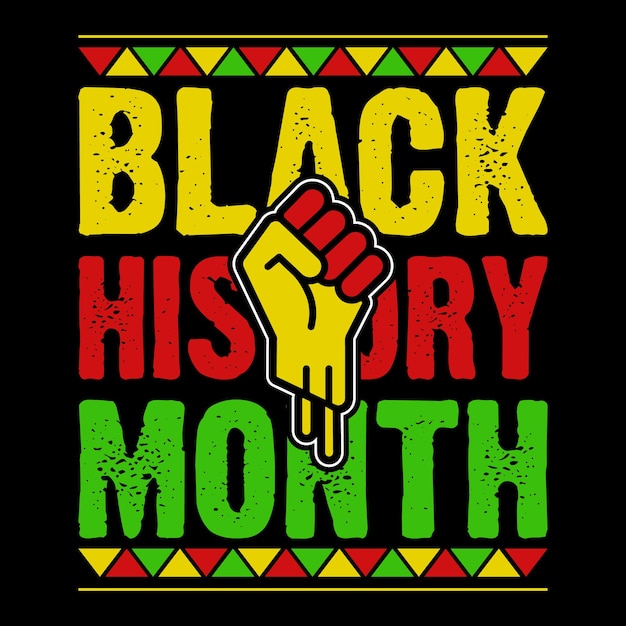 Vettore mese della storia nera