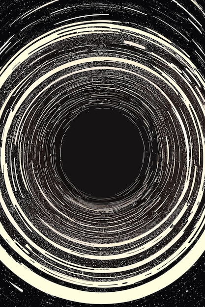 ブラック ホールの渦円形の渦の背景のベクトル アート