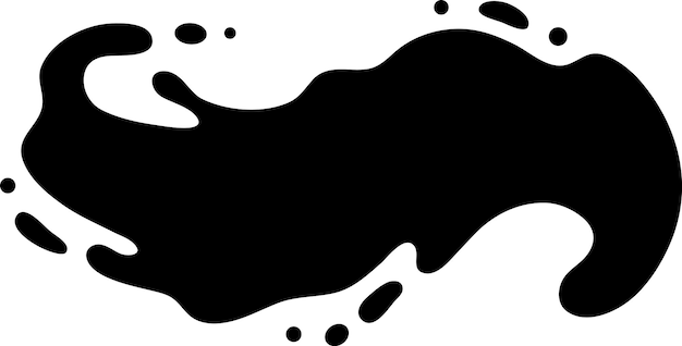 black ink splashes on white background creating abstract shape with space for text dynamic image captures fluid motion with modern twist monochrome color scheme adds simplicity and elegance