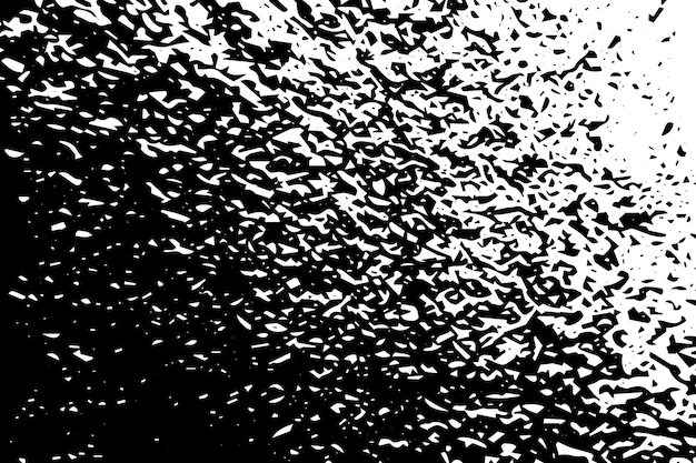 Vector black ink splashes on white background grunge texture black and white texture for background