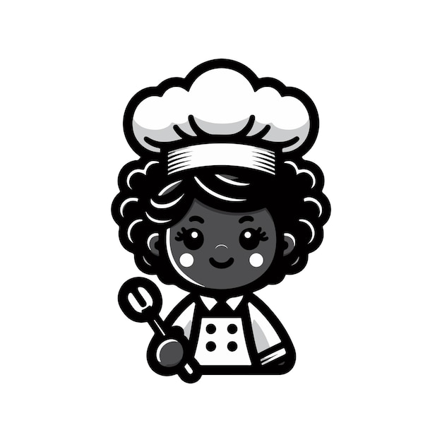 black kid chef ai generated image