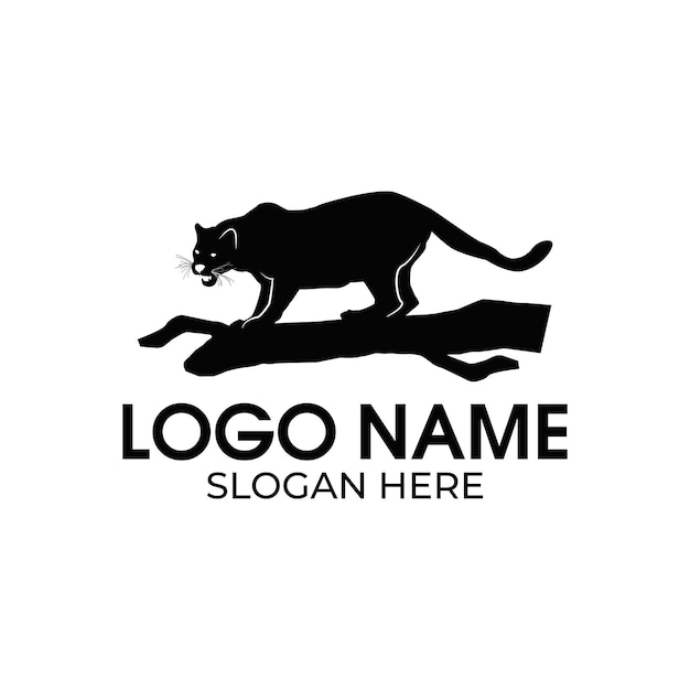 Black lion logo design