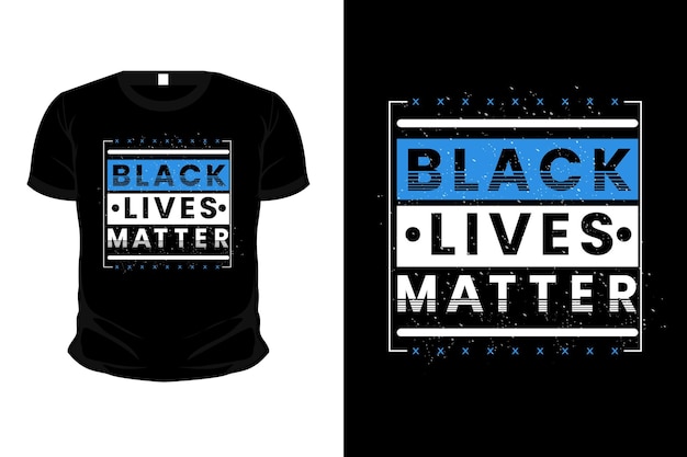Black live matter typography t-shirt design