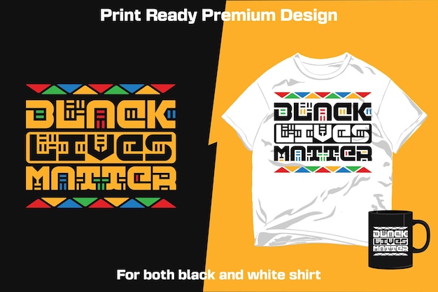 Black Lives Matter Beweging Typografie Belettering PrintReady Vector