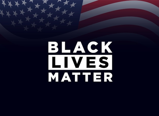 Black lives matter design vector illustration.