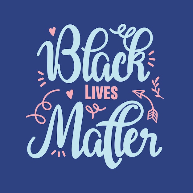 벡터 black lives matter 레터링