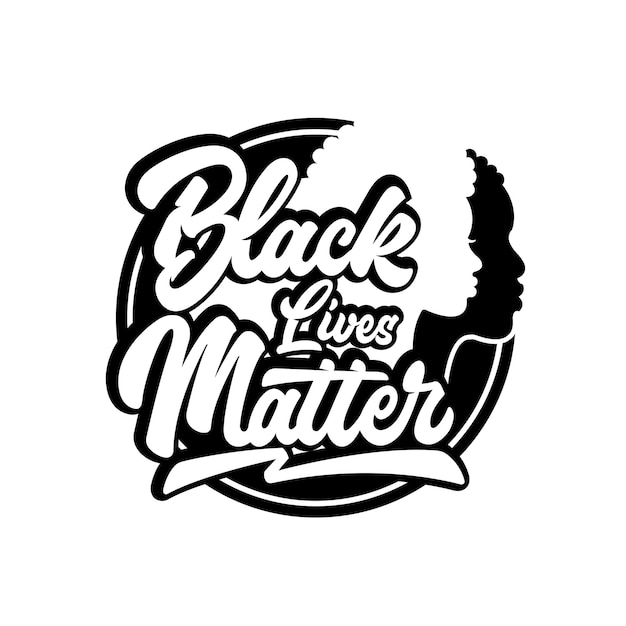 Premium Vector | Black lives matter vector design logo