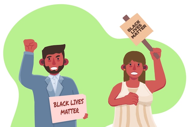 Black Lives Matter Wallpaper Banner Illustration