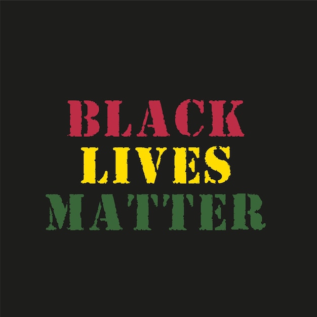 Vector black lives matter