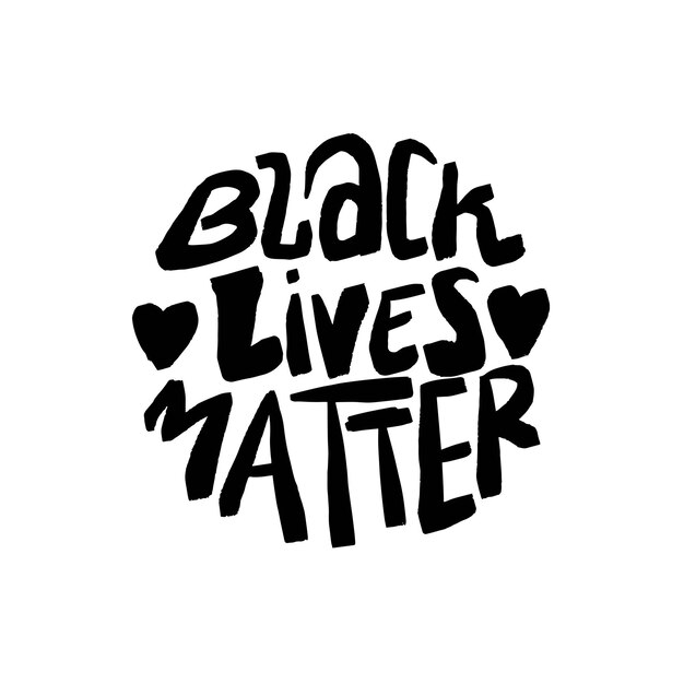 black lives matters typography