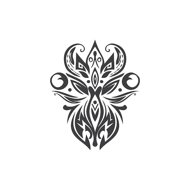 black logo type tattoo design