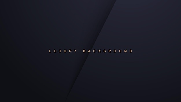 Black luxury background with gold elements paper concept