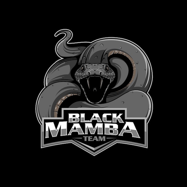 Vector black mamba insignia